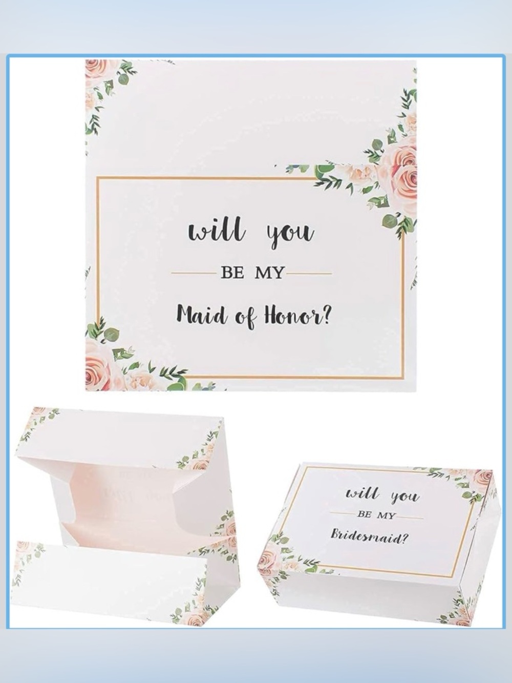 Will You Be My Bridesmaid? Floral Proposal Gift Box